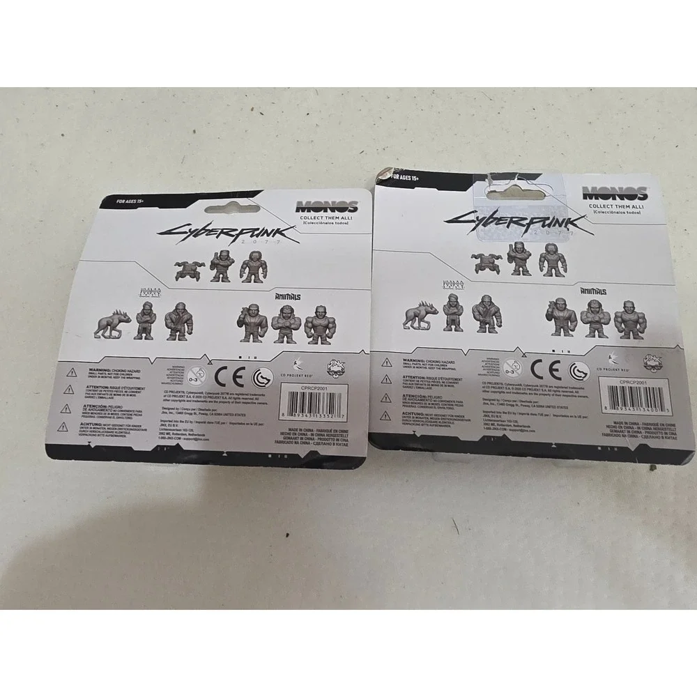 Cyberpunk 2077 Monos Mini Figures Jinx Voodoo Boys Animals 2 Pack Bundle NEW